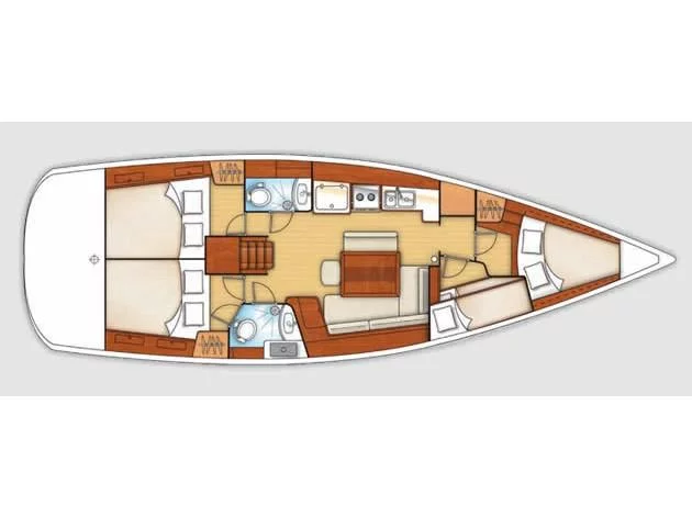 Oceanis 43 (Demonio de Tasmania) Plan image - 3