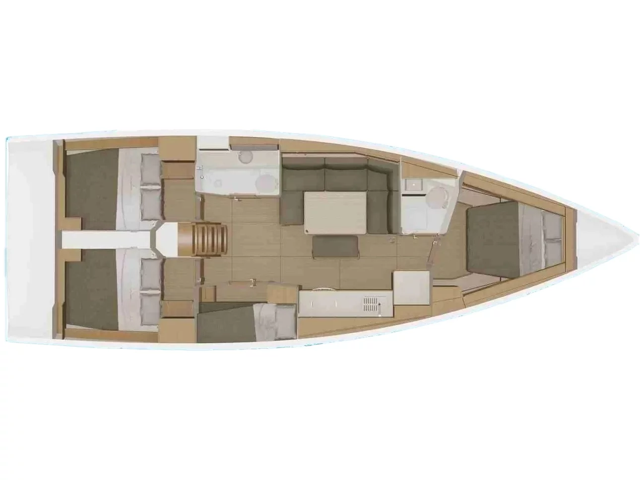 Dufour 430 (Sanluis Blues) Plan image - 2