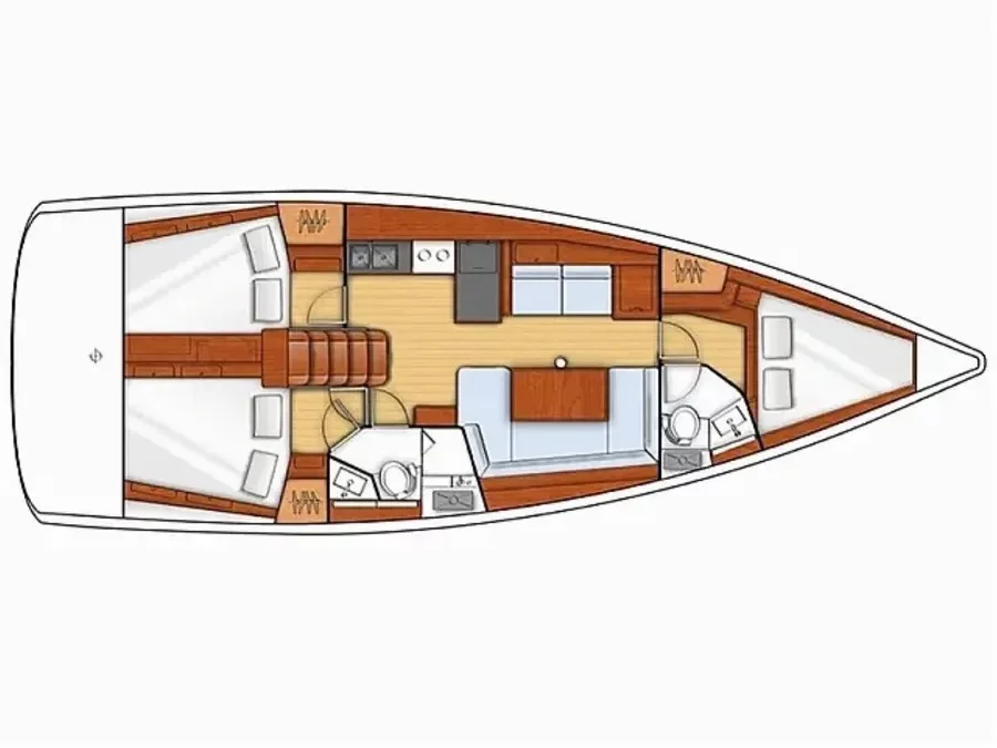 Oceanis 38.1 (Sea Wolf) Plan image - 5