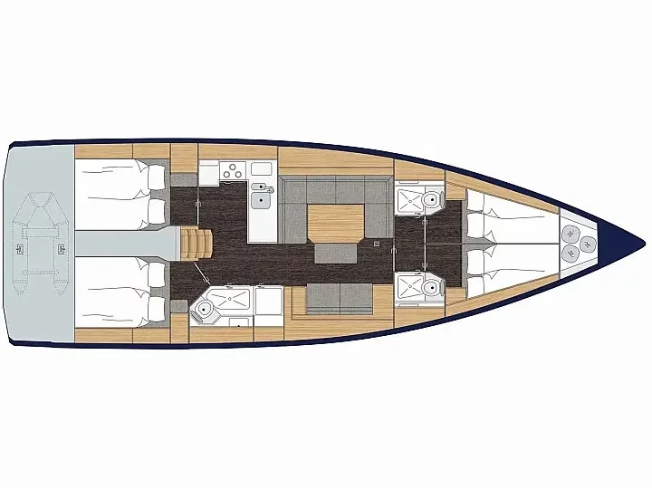 Bavaria C45 (Aurora) Plan image - 1