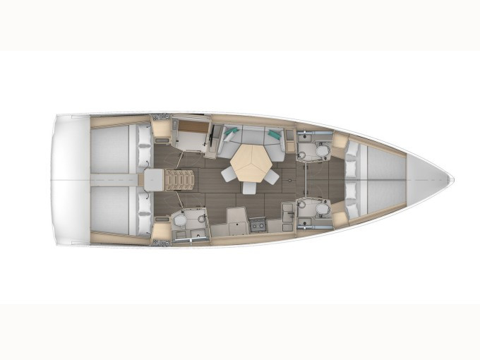 Dufour 44-4 cabins — photo 6