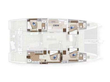 Lagoon Sixty 5 (TriWing Endor) Plan image - 0