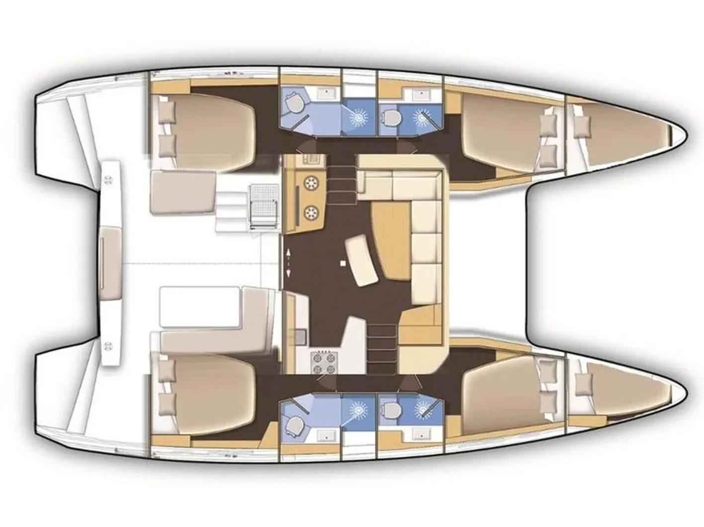 Lagoon 42 (Ariel 3) Plan image - 5
