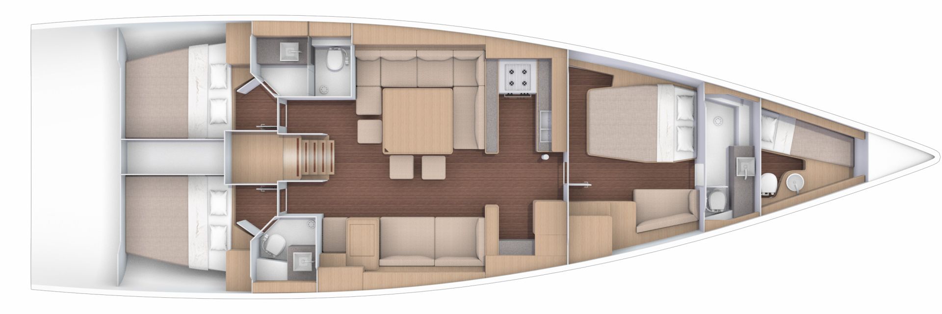 Dufour 56 Exclusive (Ac in all cabins+Wm+Gen+Bbq) — photo 3