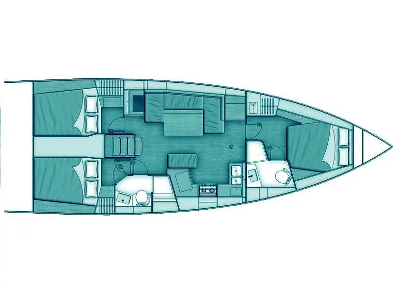 Oceanis 40.1 (Avra) Plan image - 7