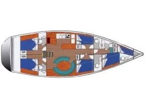 Ocean Star 58.4- 6 cabins (OSY VI) Plan image - 1