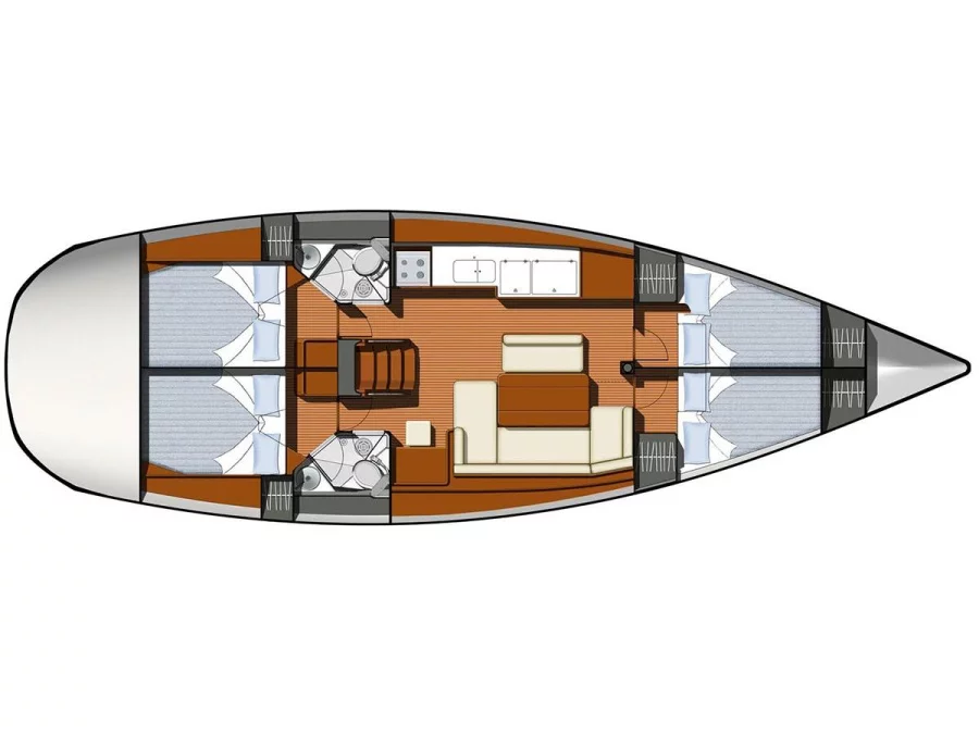 Sun Odyssey 44 i (Eleni) Plan image - 3