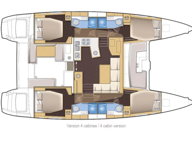 Lagoon 450 F (HOT STUFF) Plan image - 2