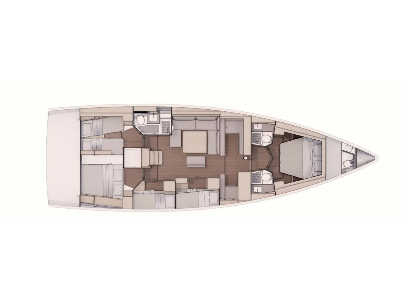 Dufour 530 Owner's Version (Asperula) Plan image - 6