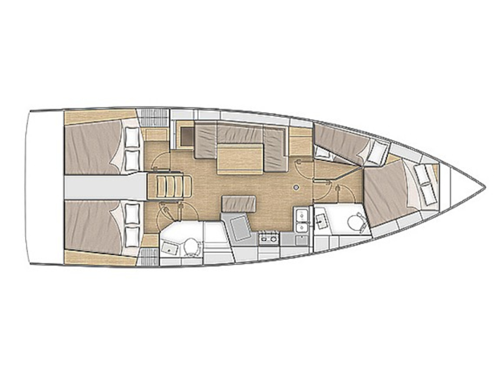 Photo #13 - Oceanis 40.1 (3 double and 1 bunk beds) (ARIA) en Skiathos - 18574