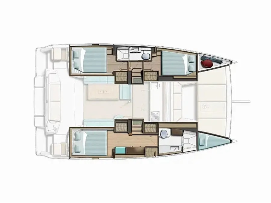 Fountaine Pajot Power Alegria 67 (5 cab) — photo 7