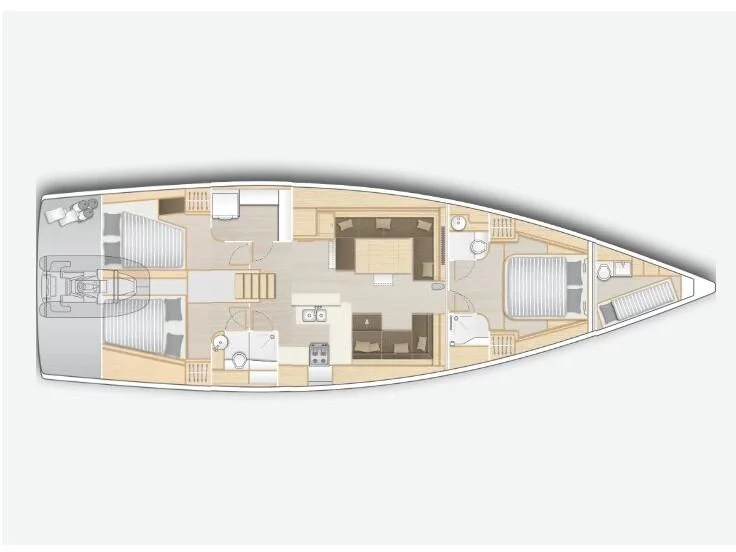 Hanse 588 (QED) Plan image - 2