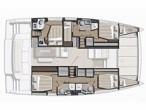 Bali 4.6 OPEN SPACE ( 7 cabins, SOUNTLESS, , SOLAR PANEL, 6 UNITS, WATERMAKER, DISHWASHER, BOTTLE WATER TO FREEZER, TV E — photo 3