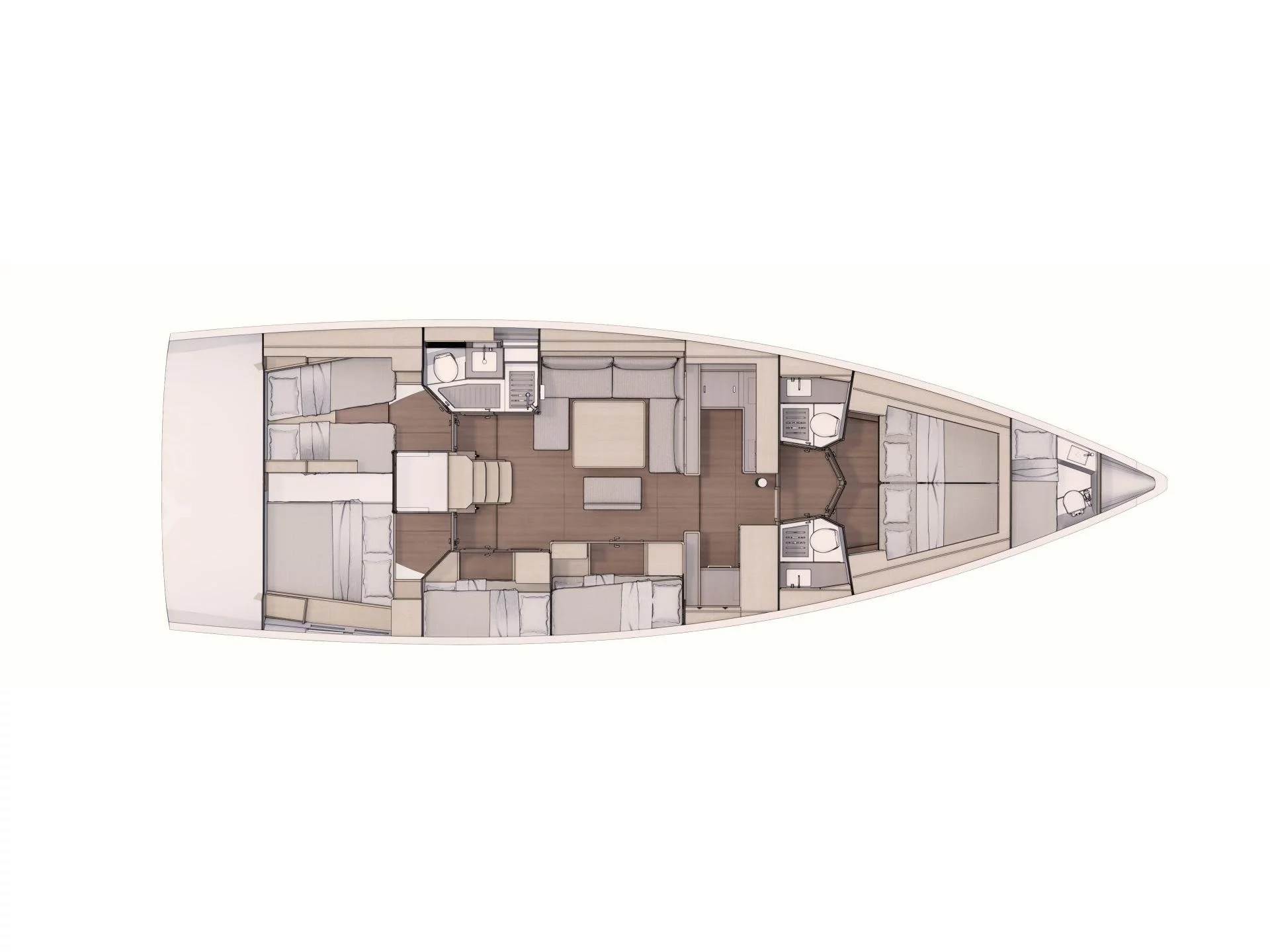 Dufour 530 Exclusive 2020 (Gryffindor) Plan image - 21