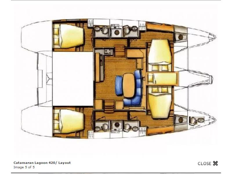 Lagoon 420 (Sofia VI) Plan image - 3