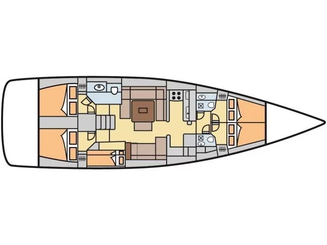 Dufour 520 GL (Greenleaf) Plan image - 17