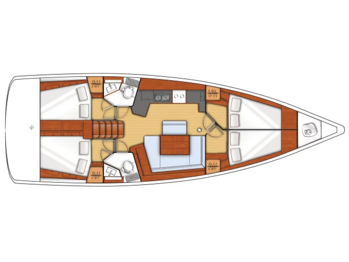 Oceanis 45 (Nausicaa) Plan image - 7