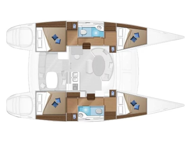 Lagoon 380 S2 (Sunny Days) Plan image - 1