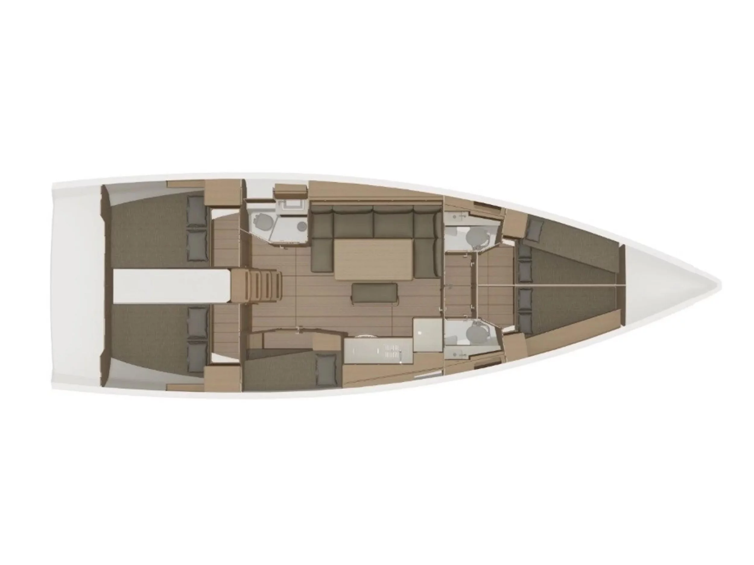 Dufour 460 Grand Large (Silvia) Plan image - 2