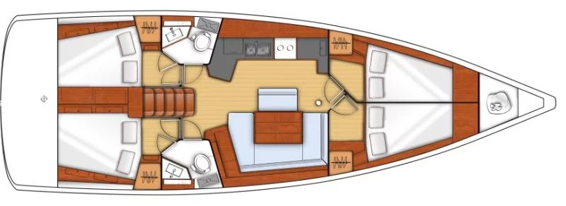 Oceanis 45 (ZOA) Interior image - 13