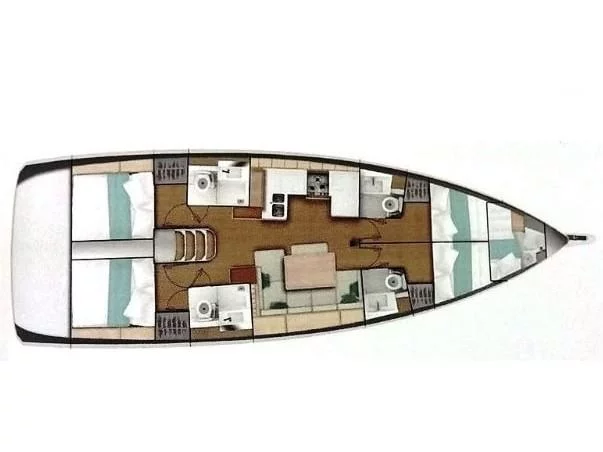 Sun Odyssey 490 (Dalion) Plan image - 8