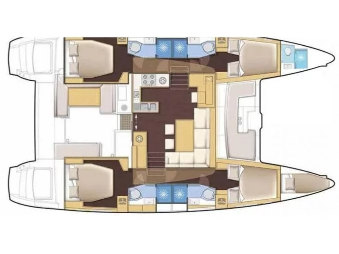 Lagoon 46 (My Tina) Plan image - 13