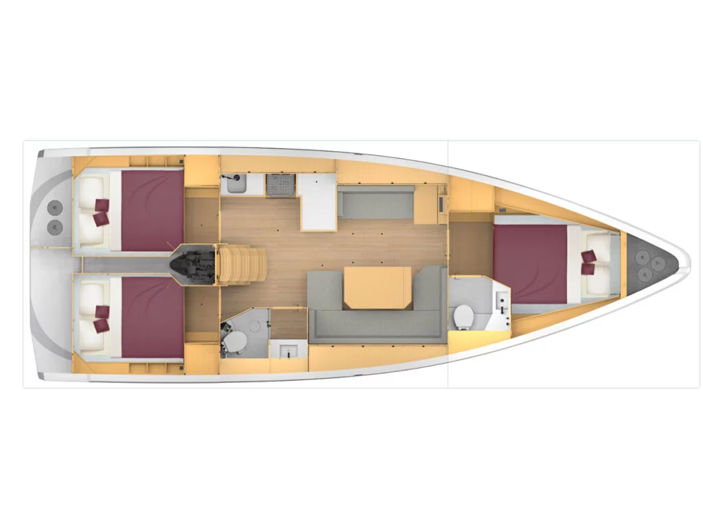 Bavaria C42 (Rosario) Plan image - 28