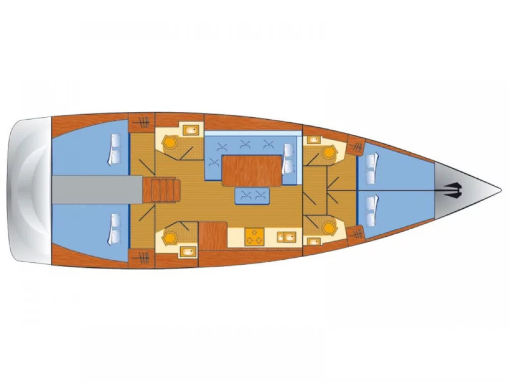 Dufour 460 Grand Large (Pulsar) Plan image - 24
