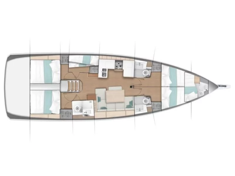 Sun Odyssey 490 (Chaos - Standard line) Plan image - 10