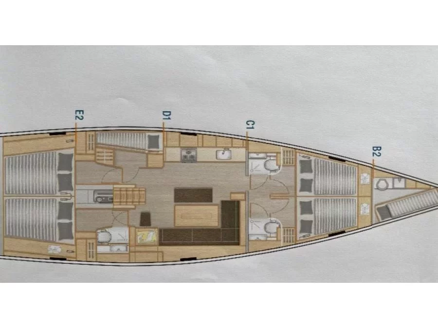 Hanse 508 (SIMFONIX) Plan image - 2