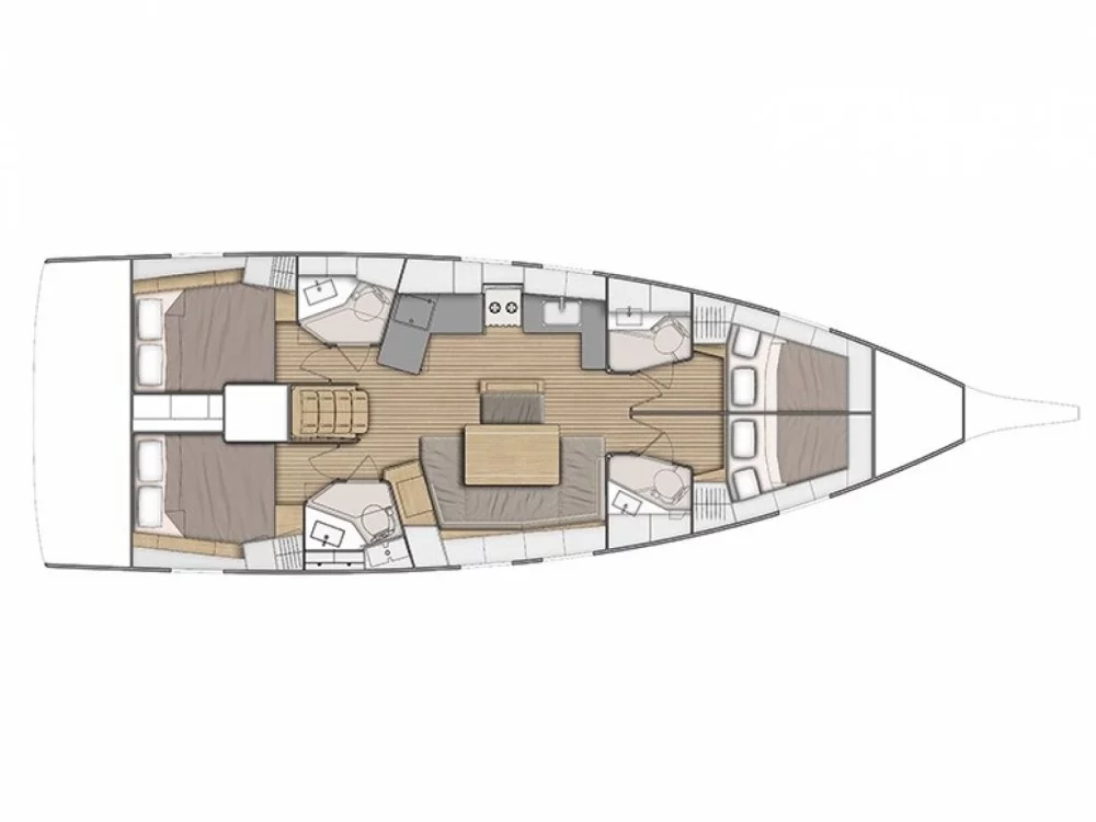 Oceanis 46.1 (Eirene - Standard line) Plan image - 4