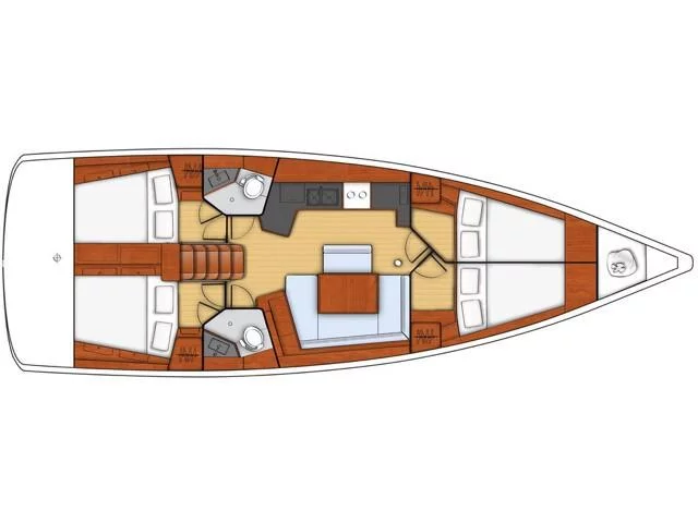 Oceanis 45 (Asteria - Standard line) Plan image - 3