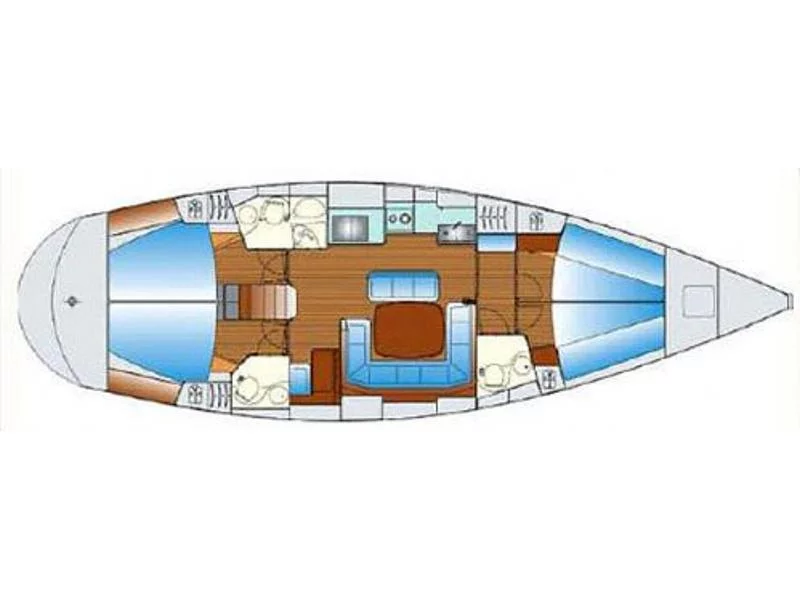 Bavaria 47 (SY Zoe) Plan image - 1