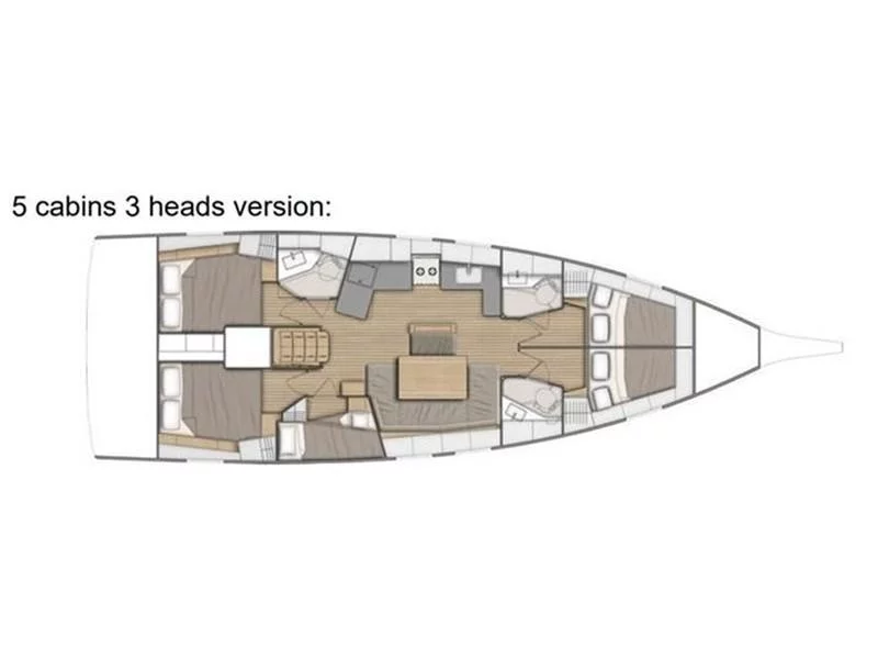 Oceanis 46.1 (5 cabins) (MG-OC46.1-22-M) Plan image - 5
