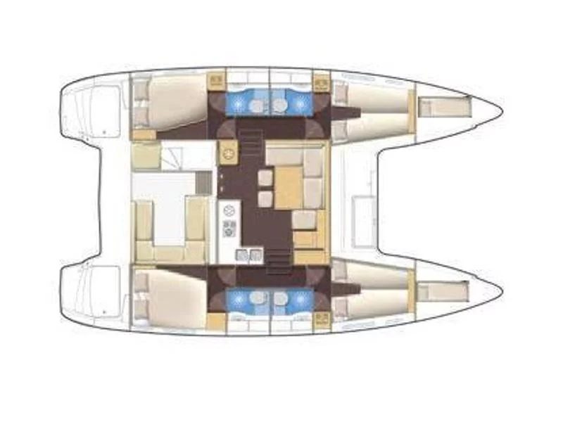 Lagoon 400 S2 (Myrto) Plan image - 2