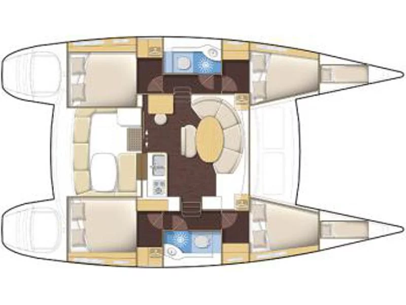 Lagoon 380 S2 (Dido) Plan image - 2