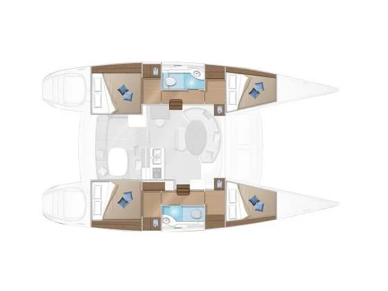 Lagoon 380 S2 (Astra) Interior image - 11