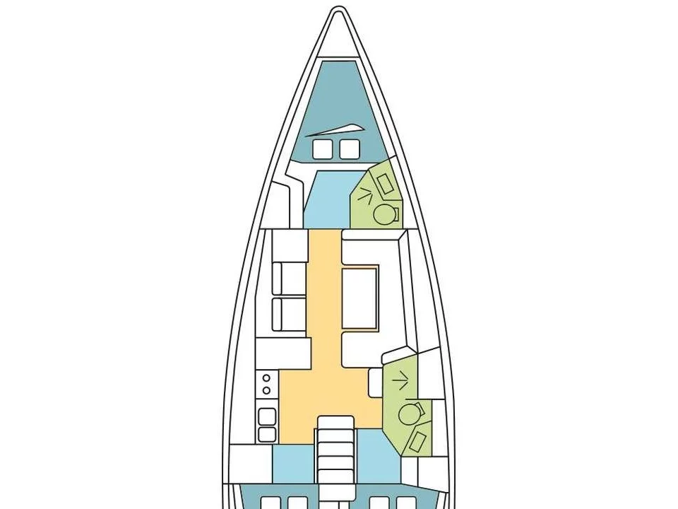 Oceanis 41 (Vittoria) Plan image - 2