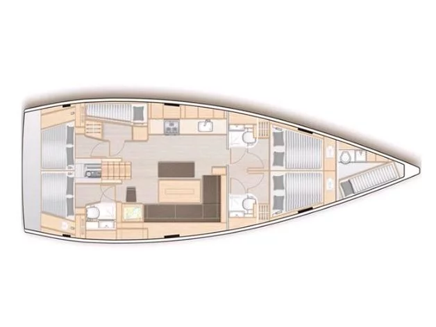 Hanse 508 (BOX OF CHOCOLATE) Plan image - 2