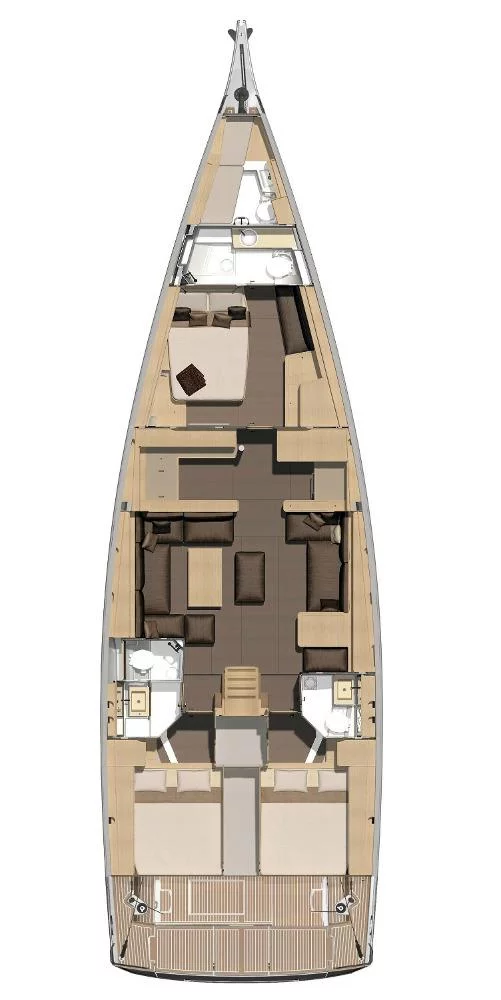 Dufour 560 GL - 3 + 1 cab. (Drunken Sailor)  - 1