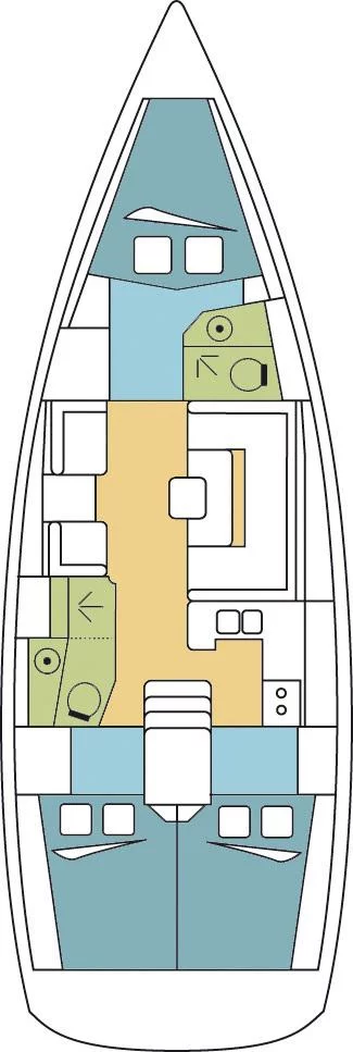 Sun Odyssey 419 - 3 cab. (OFFENBACH)  - 1