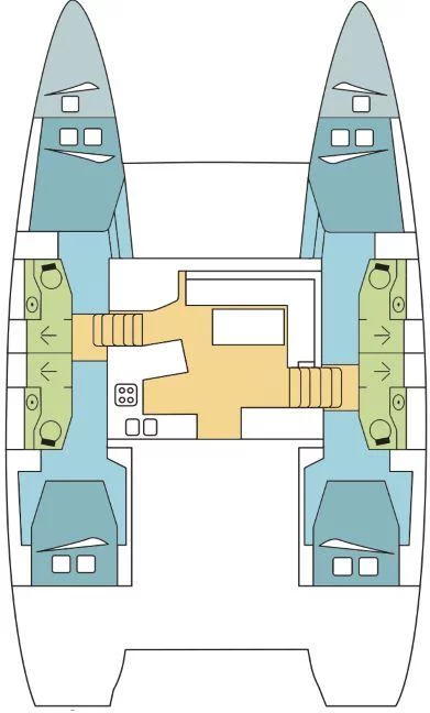 Lagoon 450 F - 4 + 2 cab. (LOUMILIS II)  - 1