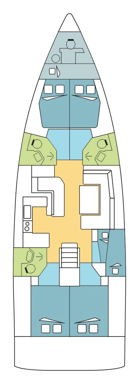Oceanis 51.1 - 5 + 1 cab. (SPOONBILL)  - 1