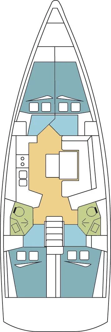 Oceanis 45 - 4 cab. (STRAUSS)  - 1