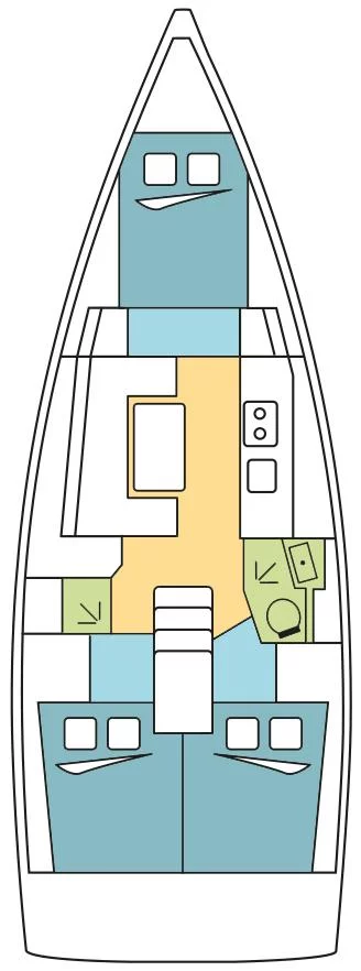 Oceanis 38 - 3 cab. (KIRIAKI)  - 1