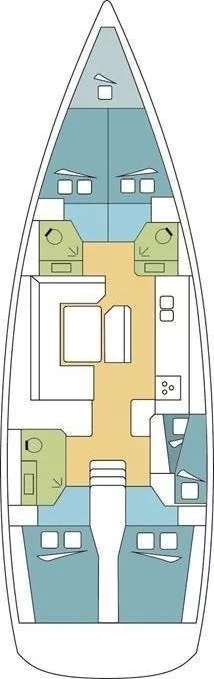 Sun Odyssey 509 - 5 + 1 cab. (IPHEGENIA)  - 1
