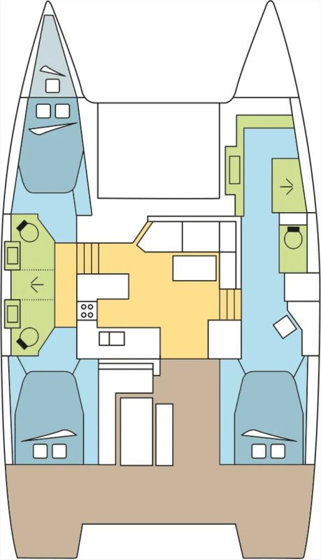 Photo #2 - Fountaine Pajot Astrea 42 - 3 + 1 cab. (CHINOOK) in Jolly Harbour - 28168