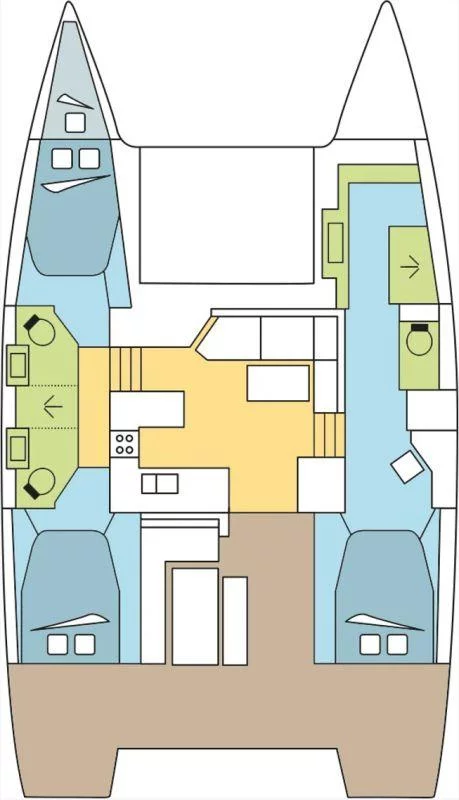 Fountaine Pajot Astrea 42 - 3 + 1 cab. (CHINOOK)  - 1