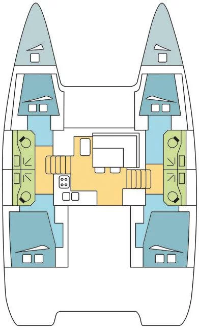 Lagoon 40 - 4 + 2 cab (CHARRETTE VI)  - 1