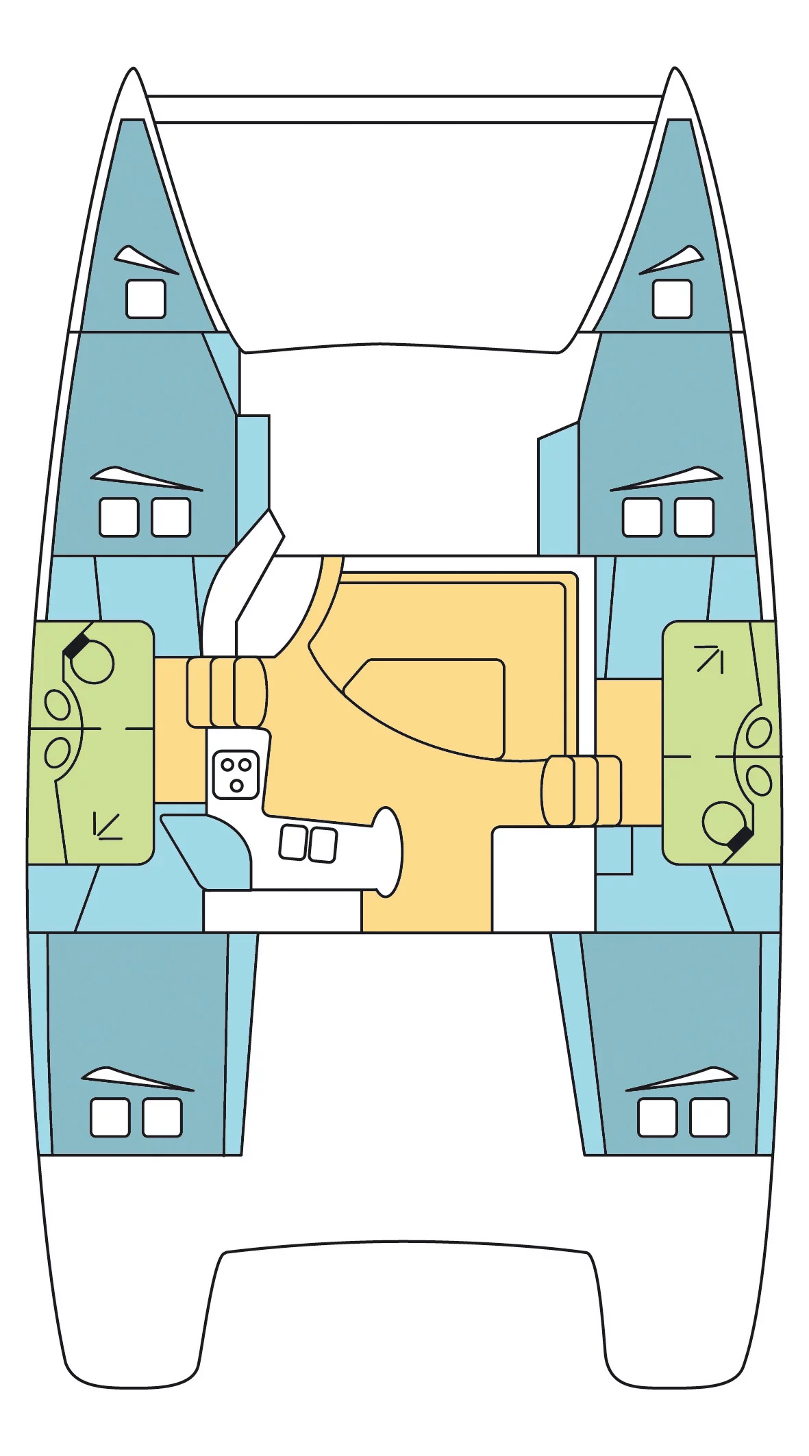 Lipari 41 - 4 + 2 cab. (L AVANT)  - 1